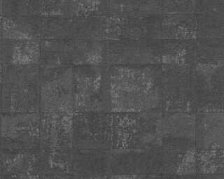 Livingwalls textured wallpaper «Graphics, Black, Grey, Metallic, Silver» 396714