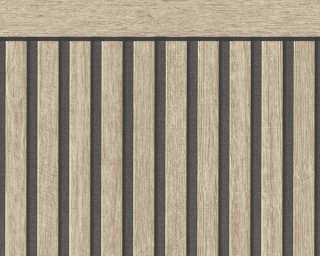 A.S. Création satin wallpaper «Wood, Beige, Black, Brown» 397441