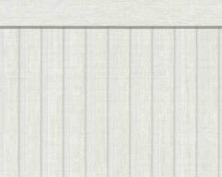 A.S. Création satin wallpaper «Wood, Grey, White» 397443