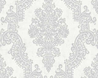 A.S. Création textured wallpaper «Baroque, Grey, Metallic, Silver, White» 397655
