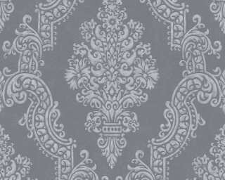 A.S. Création textured wallpaper «Baroque, Black, Grey, Metallic, Silver» 397657