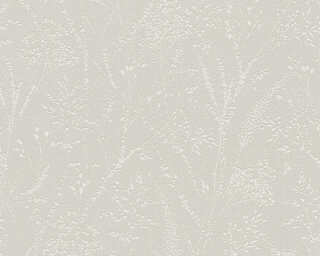 A.S. Création textured wallpaper «Cottage, Floral, Beige, Brown, Cream, White» 397661