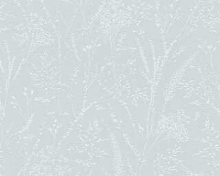 A.S. Création papier peint intissé «Maison, Floral, blanc, bleu» 397664
