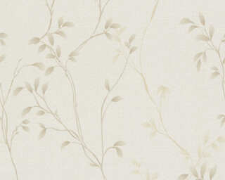 A.S. Création papier peint intissé «Floral, beige, crème, marron» 397671