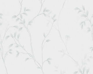 A.S. Création textured wallpaper «Floral, Blue, Green, Turquoise, White» 397673