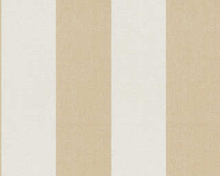 A.S. Création papier peint intissé «Rayures, beige, crème, orange» 397942