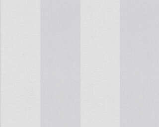 A.S. Création papier peint expansé «Rayures, blanc, gris» 397980