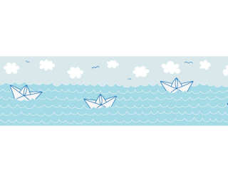 A.S. Création self-adhesive wallpaper «Blue, White» 403731