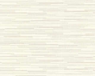 A.S. Création papier peint intissé «Pierre, blanc, gris» 709721
