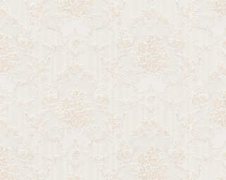 Livingwalls satin wallpaper «Baroque, Beige, Grey, White» 765772