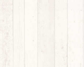 A.S. Création non-woven wallpaper «Wood, Cottage, Grey, White» 855046