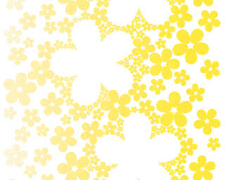 Livingwalls panneau «Graphique, Floral, blanc, jaune» 942333
