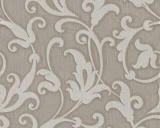 Architects Paper non-woven wallpaper «Baroque, Flowers, Brown, Grey» 954906