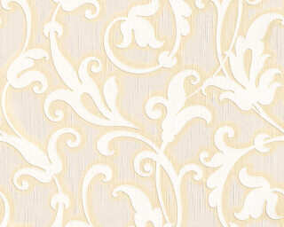 Architects Paper non-woven wallpaper «Baroque, Flowers, Beige, Cream, Metallic» 954907