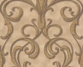 Architects Paper non-woven wallpaper «Baroque, Beige, Bronze, Brown, Metallic» 958921