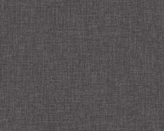 Versace Home non-woven wallpaper «Uni, Black, Grey, Metallic» 962336