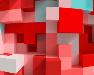 Architects Paper Photo wallpaper «3D Cubes Red» DD108901