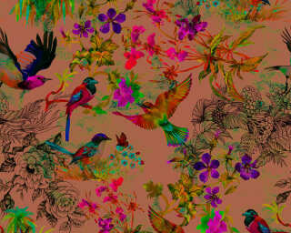 Kathrin und Mark Patel impression numérique «funky birds 3» DD110187