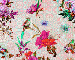 Kathrin und Mark Patel impression numérique «mosaic garden2» DD110199