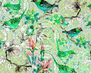 Kathrin und Mark Patel impression numérique «mosaic birds 1» DD110248