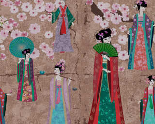 Kathrin und Mark Patel Fototapete «kimono 2» DD110817