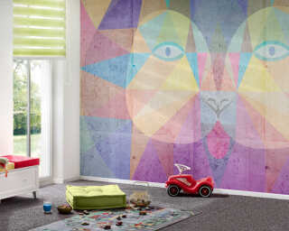 Livingwalls Photo wallpaper «Colourful Lion» DD114838
