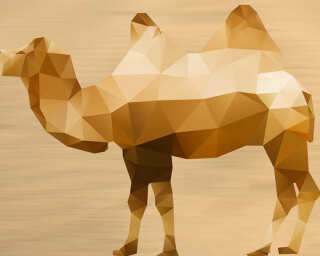 Livingwalls impression numérique «Camel on Sand» DD115570