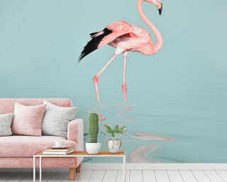 Livingwalls impression numérique «FlamingoWater» DD119777
