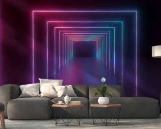 Livingwalls impression numérique «NeonHallway» DD123557