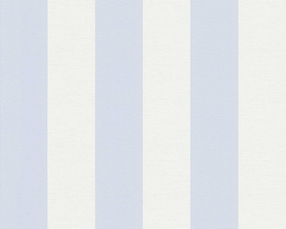 A.S. Création Tapete Streifen, Blau, Weiß 314024