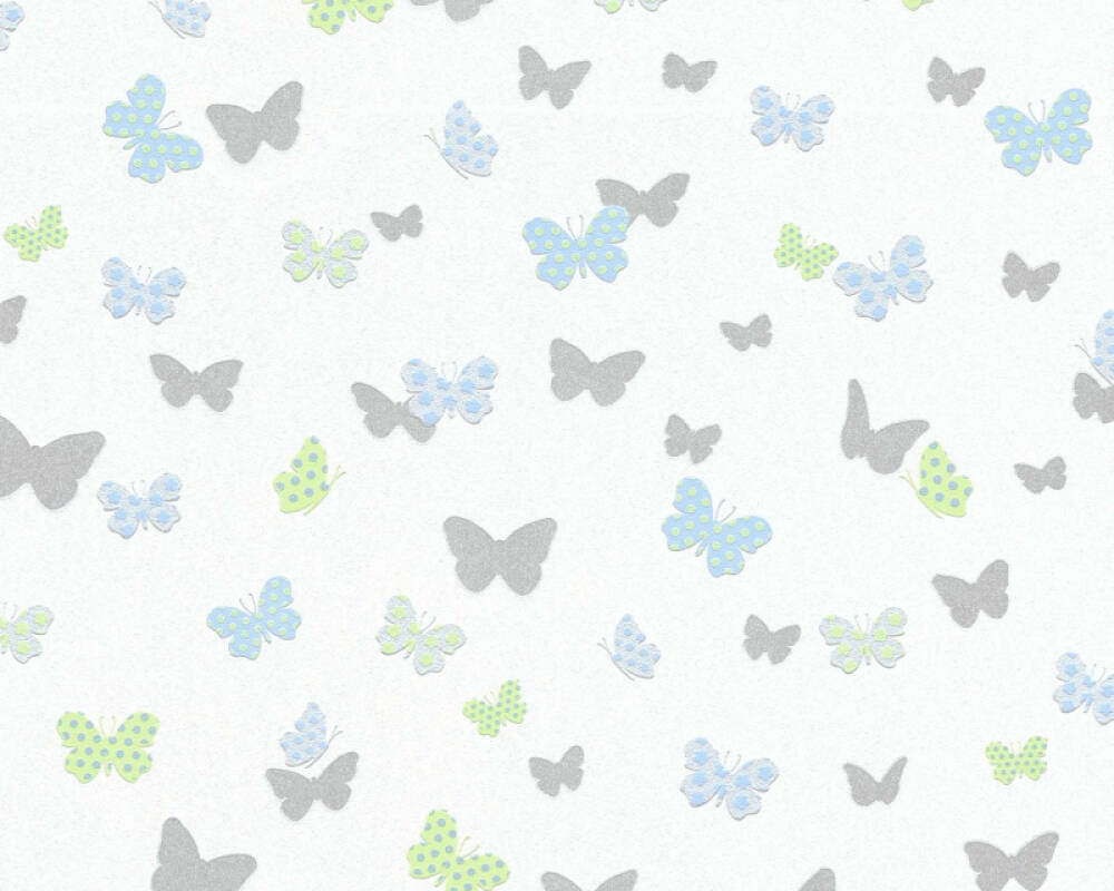 A.S. Création Wallpaper Blue, Green, White 369333