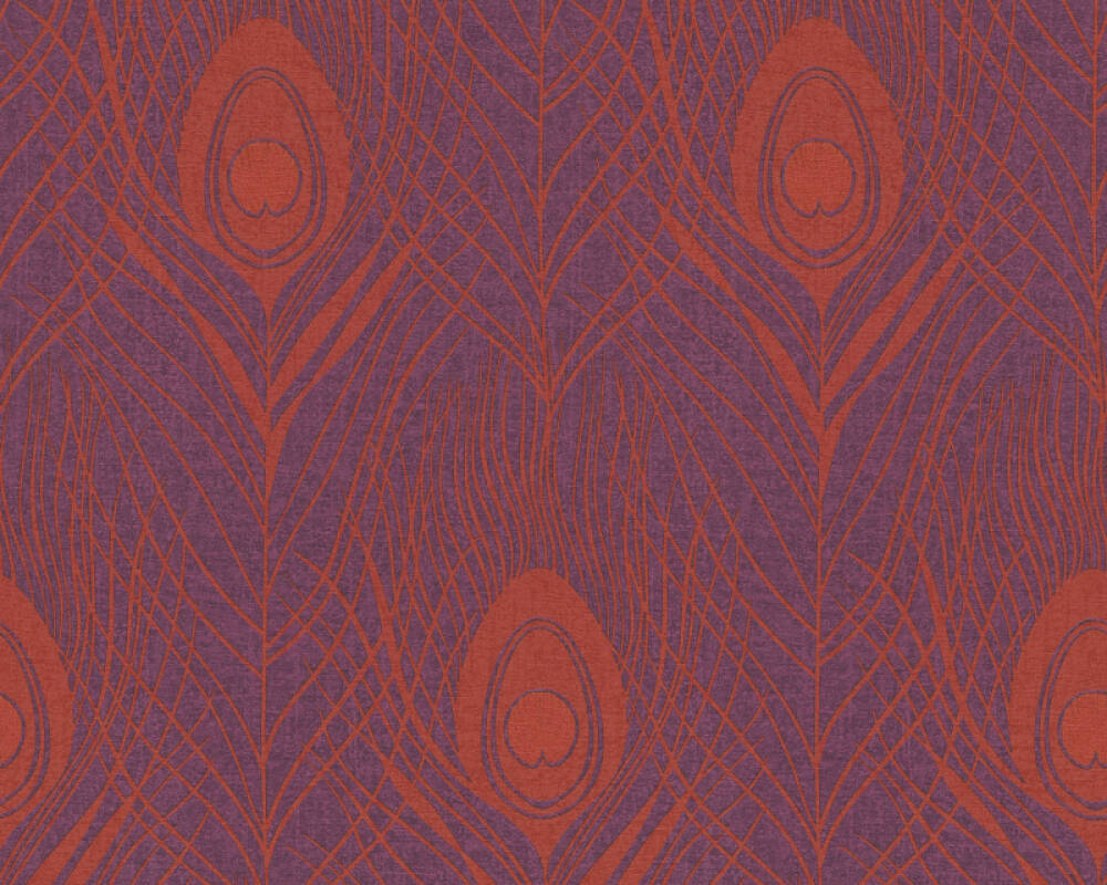 Architects Paper Wallpaper «Graphics, Metallic, Orange, Purple, Red» 369715