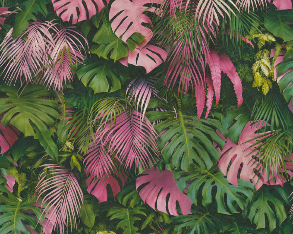 Download Pink And Green Aesthetic Minimalist Flower Pattern Wallpaper   Wallpaperscom