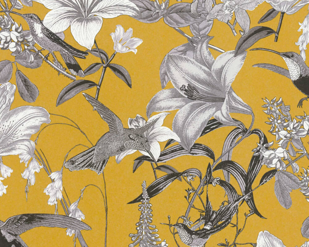 290425674  Astera Grey Floral Wallpaper  by Brewster