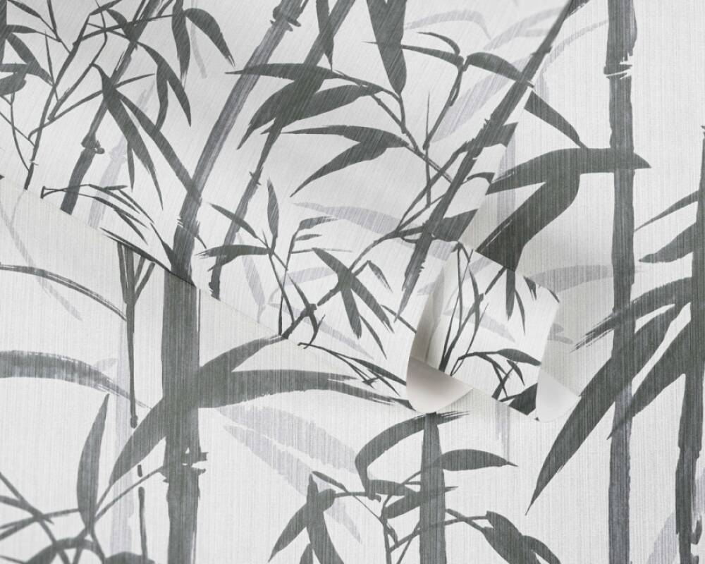 MICHALSKY LIVING Wallpaper «Jungle, Black, Cream, Grey» 379891