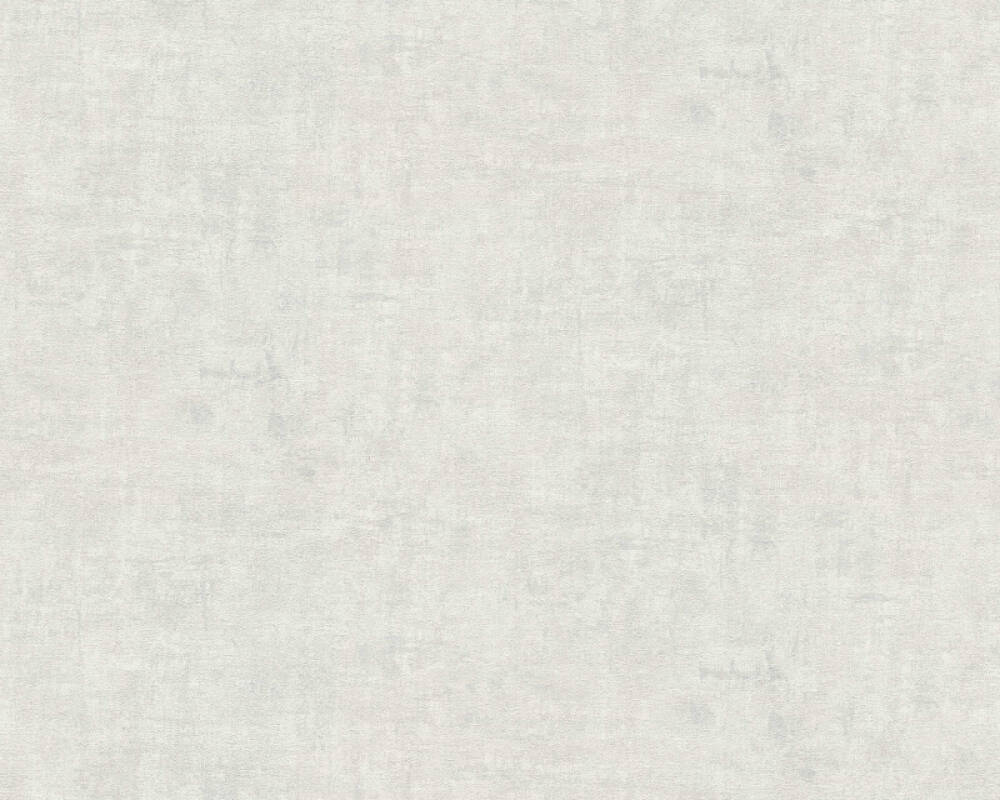 A.S. Création Wallpaper Uni, Grey, Metallic, Silver, White 383823