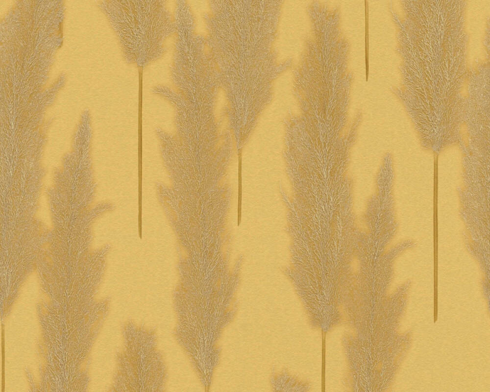 Livingwalls Wallpaper Floral, Gold, Metallic, Yellow 386313