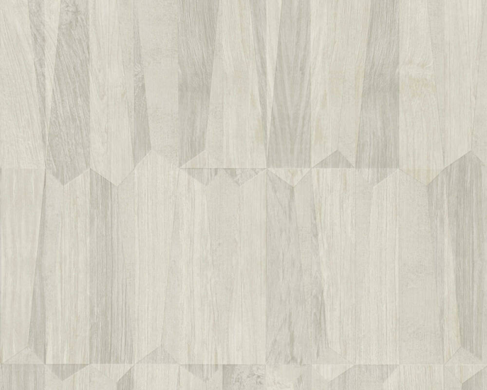 Private Walls Tapete Holz, Creme, Grau, Weiß 387431