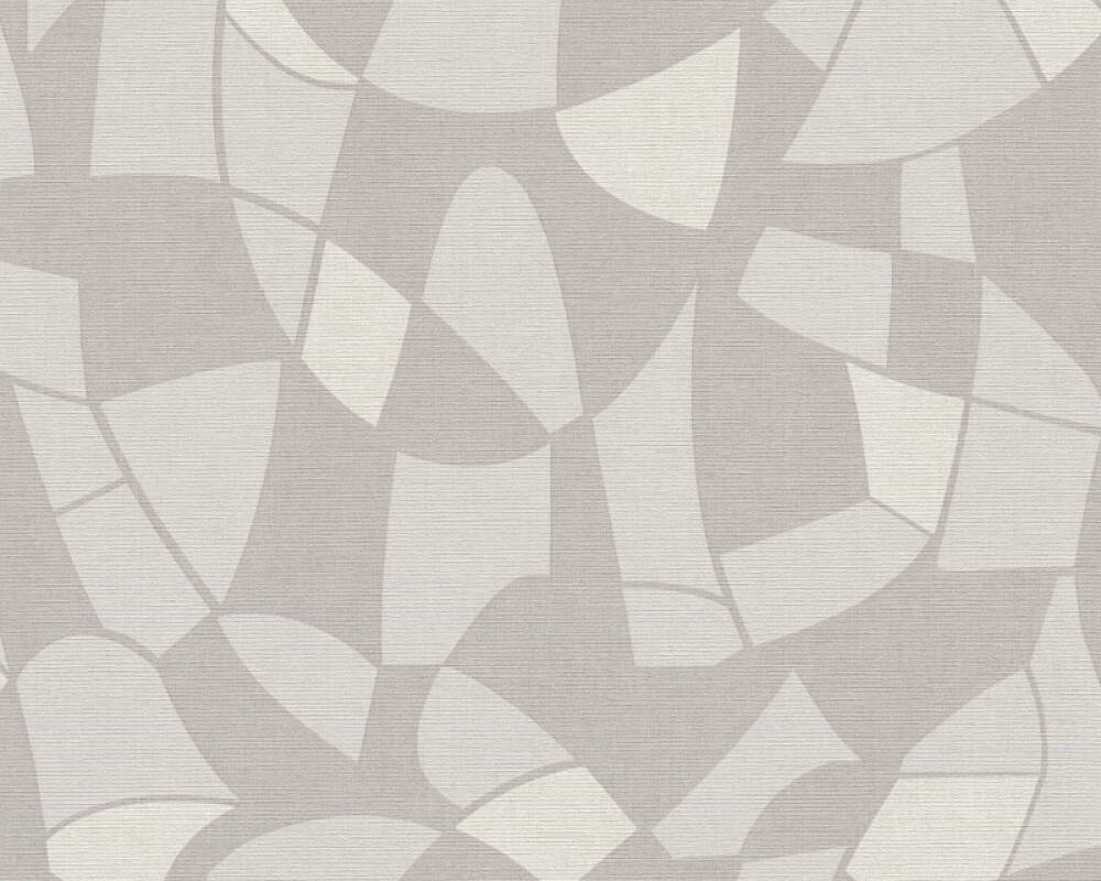 A.S. Création Tapete Grafik, Beige, Grau, Taupe, Weiß 390933
