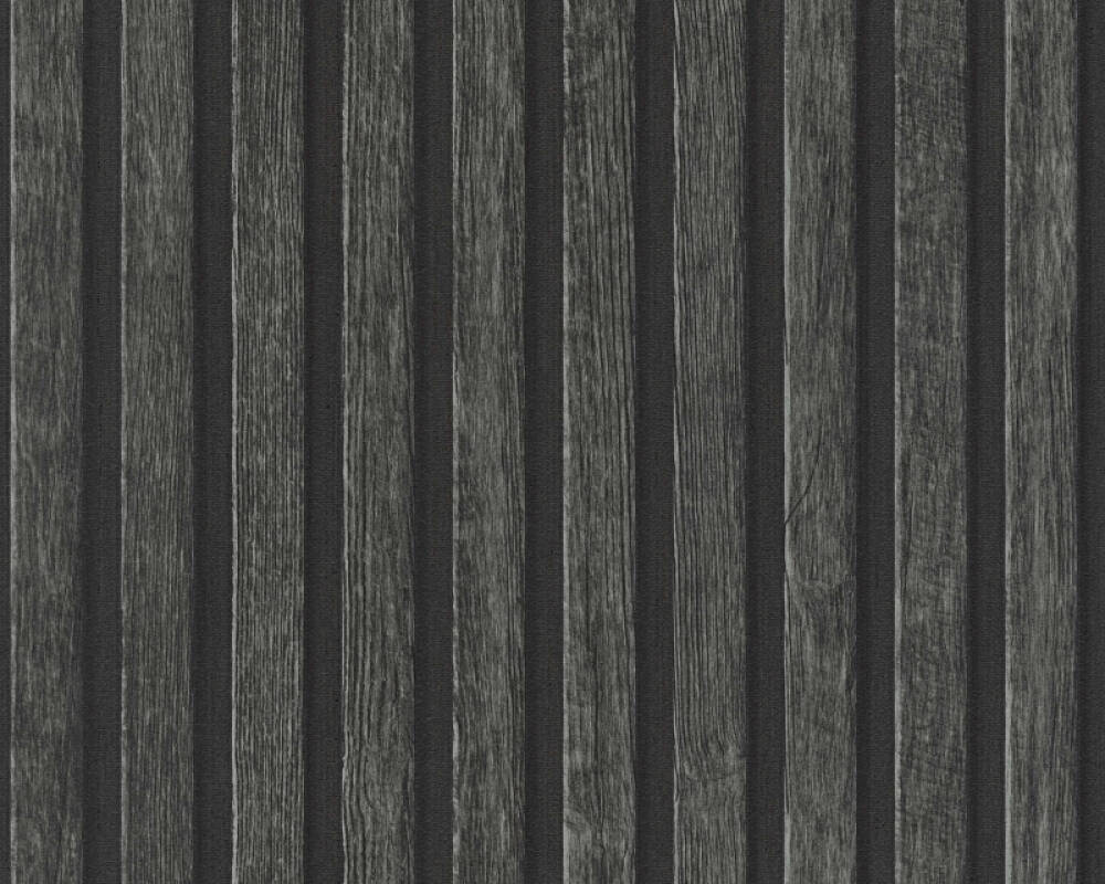 . Création Wallpaper «Wood, Black, Grey» 391094