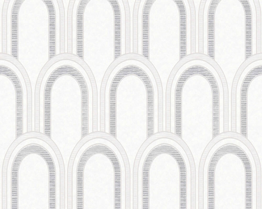 Architects Paper Tapete Grafik, Grau, Metallics, Weiß 391764