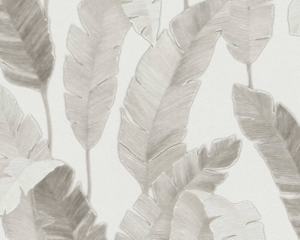 Livingwalls papier peint Floral, beige, blanc, crème, taupe 392185