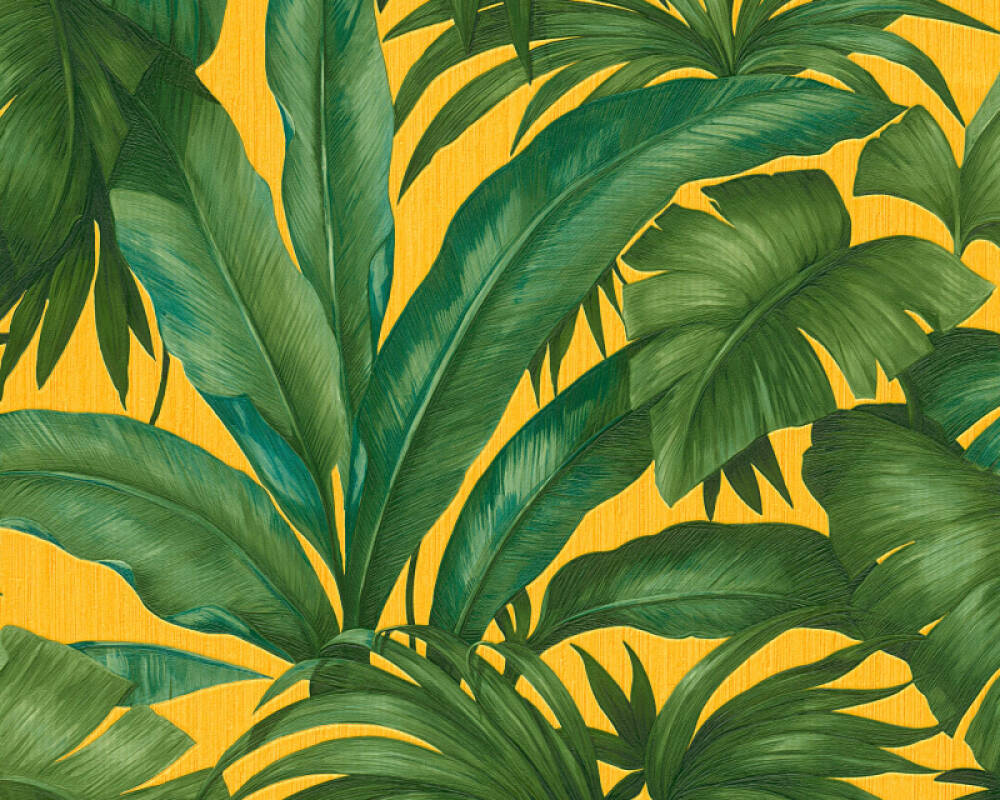 Versace Home Wallpaper Jungle, Green, Yellow 962403