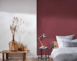 Livingwalls non-woven wallpaper «Uni, Metallic, Red» 306467