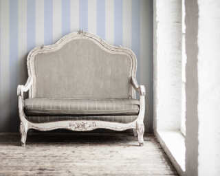 A.S. Création non-woven wallpaper «Stripes, Blue, White» 314024