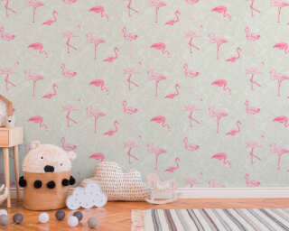 A.S. Création non-woven wallpaper «Floral, Cream, Pink, White» 359801