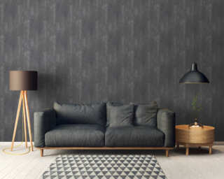 A.S. Création non-woven wallpaper «Uni, Grey» 374123
