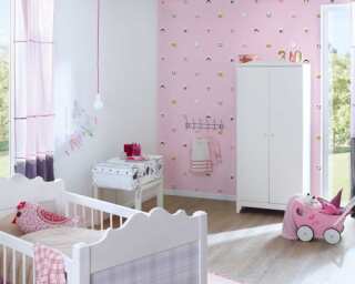 A.S. Création non-woven wallpaper «Black, Colorful, Pink» 381432