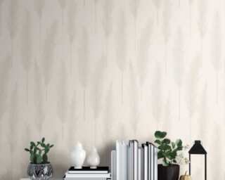 Livingwalls non-woven wallpaper «Floral, Beige, Grey, Taupe, White» 386311