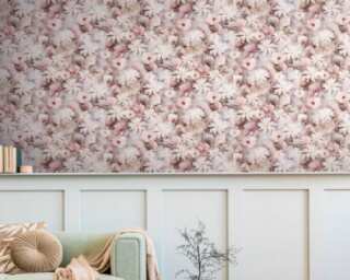 A.S. Création non-woven wallpaper «Floral, Pink, Purple» 387222